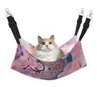 Hhwwtye Pink Cherry Blossoms Cat Bed Hammock,Free Standing Cat Bed For Indoors And Outdoors,Easy Assembly