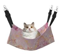 Hhwwtye Pink Marble Texture Cat Bed Hammock,Free Standing Cat Bed For Indoors And Outdoors,Easy Assembly