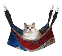 Hhwwtye Puerto Rico Wallpaper Flag 1 Cat Bed Hammock,Free Standing Cat Bed For Indoors And Outdoors,Easy Assembly