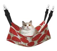 Hhwwtye Red White Mushroom Cat Bed Hammock,Free Standing Cat Bed For Indoors And Outdoors,Easy Assembly