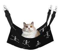 Hhwwtye Skull Yoga Cat Bed Hammock,Free Standing Cat Bed For Indoors And Outdoors,Easy Assembly