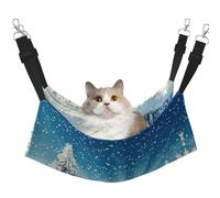 Hhwwtye Snow Wonderland Pine Tree Christmas Cat Bed Hammock,Free Standing Cat Bed For Indoors And Outdoors,Easy Assembly