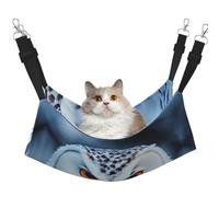 Hhwwtye Snowy Owl Eyes Cat Bed Hammock,Free Standing Cat Bed For Indoors And Outdoors,Easy Assembly