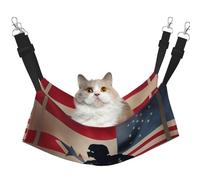 Hhwwtye Us Military Soldiers Patriotic Memorial Day Cat Bed Hammock,Free Standing Cat Bed For Indoors And Outdoors,Easy Assembly