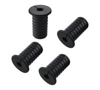 HHXUUAN Cable Wall Grommet,4pcs 3/4 Inch Silicone Cable Grommets,19mm Anti-Slip Split Wall Hole Pass Through Bushing for Starlink,Ethernet,Home Network TV Cables(Black)