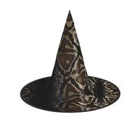 hhxvcv 3 PCS Halloween Hat – Witch Big Snake Skin Print Costume Party, Women Men, Pointed Horn Cap, Light for Festive Easter