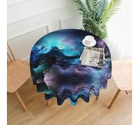 hhxvcv 3d Graphics Universe Space Round Tablecloth - Dining Table Cover