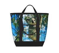 hhxvcv Bear Koala Print Large Capacity Insulated Tote Bag â€“ Durable for Work, Picnic, Travel, and Grocery Shopping
