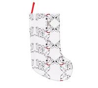 hhxvcv Cute Dalmatian Print 18in Christmas Stockings - Festive Holiday Hanging Decoration for Fireplace, Xmas Tree, Home & Party