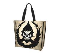 hhxvcv Devil Satan Print Shoulder Bag for Women â€“ Large Reusable Tote Bag, Storage Tote for Shopping, Travel, Beach
