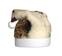hhxvcv french poodle Print Christmas Hat for Adults - Unisex Santa Hat, Xmas New Year Favors, Holiday Festive Headwear