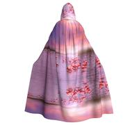 hhxvcv Halloween 3D Graphics Universe Space Print Hooded Cloak Cosplay Robe | Unisex Adult Christmas Cosplay Robe Witch Capa Decorative Comfort Jedi Wizard Magician Carnival Comic Exhibition