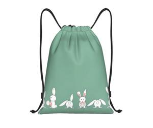 hhxvcv M Drawstring Easter Bunny Print Bags Backpack Lightweight | Gym Traveling Tote Sport Storage Beach Swimming Shopping Yoga String Trip Sack Dance Travel
