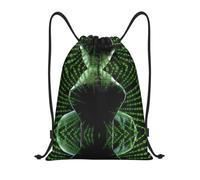 hhxvcv M Drawstring Hacker Attack Print Bags Backpack Lightweight