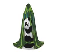 hhxvcv M Halloween Hooded Cape â€“ Curious Baby Panda Print Comfortable Masquerade Party Costume for Christmas, Carnival