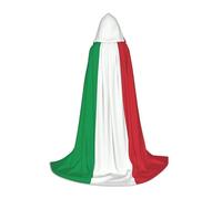 hhxvcv M Unisex Halloween italy flag Print Hooded Cape Costume