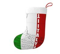 hhxvcv Roman Colosseum Italian Flag Print Christmas Stocking 18 Inches - Holiday Fireplace Hanging Decoration, Xmas, and Halloween Home Decor