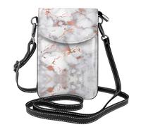 hhxvcv Rose Gold Marble Print Small Cell Phone Purse - Roomy Cross-Body Wallet Bag for Women, Multifunctional Daily & Outdoor Use