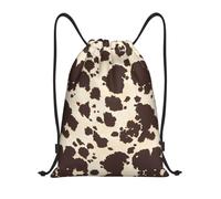 hhxvcv S Drawstring brown Cow Spots Print Bags Backpack Lightweight