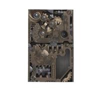 hhxvcv Steampunk Mechanical Gears Print Waffle Kitchen Towel - Dishcloths with Hanging Loop - Cleaning Rags for Household Chores, Tea
