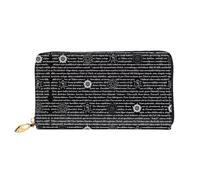hhxvcv Supernatural Inspiration Print Leather Wallet for Women â€“ Long Clutch & Thin Bifold Checkbook Wallet, Lightweight & Fashion