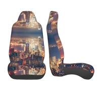 hhxvcv Universal Hong Kong Print Auto Front Seat Covers â€“ Fits Car SUV Sedan Truck, Washable, Breathable