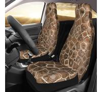 hhxvcv Universal Petoskey Stone Print Auto Front Seat Covers â€“ Fits Car SUV Sedan Truck, Washable, Breathable