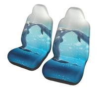 hhxvcv Universal winter the dolphin Print Auto Front Seat Covers - Fits Car SUV Sedan Truck, Washable, Breathable