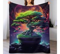 HHXXXHH Cosmic Tree of Life Blanket, Flannel Throw Super Soft Cozy Warm Throws,for Nap Blankets, Couch And House Decor Gift Idea 100×130cm