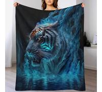 HHXXXHH Tiger Ultra-Soft Micro Flannel Blanket Warm Throw Blankets Home Decor for Bed Sofa Travel Quality Washable 180×200cm
