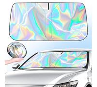 HHYHUJYG Car Sunshades, For Renault Scenic 4 2016-2022 2023 2024,Front Window Sunshades,Automotive Windscreen Covers,Sunshades,Foldable Front Windscreen Sun Shade,M(145x80)