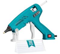 HHYSSG 100W Hot Glue Gun Set with 30 Glue Sticks Fast Preheating Hot Melt Glue Gun with Safe Stand Glue Gun for School Crafts DIY Arts and Quick Home Repairs(11mm*15cm Stick)