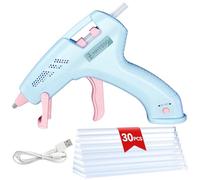 HHYSSG Cordless Hot Glue Gun,20W Battery Operated Fast Preheating Hot Melt Glue Gun with 30 Glue Sticks,Type-C Rechargeable Glue Gun Kit for DIY Project, Art, Craft