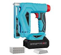 HHYSSG Cordless Nail Gun, 3 in 1 with Brushless Motor, 2 Working Modes for Woodworking and Upholstery, Includes 2000 Staples (with 1 Battery)