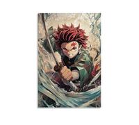 HHYXMJLL Anime Poster- Demon Slayer - Tanjiros Blade of Vengeance Stylish Wall Hanging Art - Decorative Poster Mural20x30inch(50x75cm)