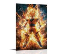 HHYXMJLL Anime Poster- Gokus Power Unleashed - Dragon Ball Z Epic Battle Stylish Wall Hanging Art - Decorative Poster Mural24x36inch(60x90cm)