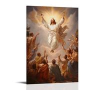HHYXMJLL Christian Mural - Ascension of Christ- The Glorious Return to Heaven Stylish Wall Hanging Art - Decorative Poster Mural16x24inch(40x60cm)