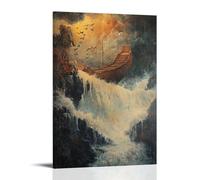 HHYXMJLL Christian Mural - Noahs Ark- Covenant in The Storm Stylish Wall Hanging Art - Decorative Poster Mural08x12inch(20x30cm)