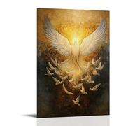 HHYXMJLL Christian Mural - Pentecost- The Descent of The Holy Spirit Stylish Wall Hanging Art - Decorative Poster Mural12x18inch(30x45cm)