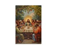 HHYXMJLL Christian Mural - The Last Supper- A Divine Gathering Stylish Wall Hanging Art - Decorative Poster Mural12x18inch(30x45cm)