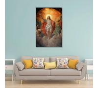 HHYXMJLL Christian Mural- The Resurrection - Christs Victory Over Death Stylish Wall Hanging Art - Decorative Poster Mural24x36inch(60x90cm)