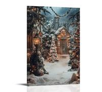 HHYXMJLL Christmas- Enchanted Winter Wonderland Stylish Wall Hanging Art - Decorative Poster Mural08x12inch(20x30cm)
