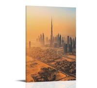 HHYXMJLL City Poster- Dubai Horizons - Where Modernity Meets The Desert Stylish Wall Hanging Art - Decorative Poster Mural16x24inch(40x60cm)