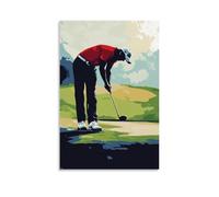HHYXMJLL Sports Poster Golfer Sinking Clutch Putt to Win Tournament Stylish Wall Hanging Art - Decorative Poster Mural08x12inch(20x30cm)
