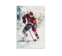 HHYXMJLL Sports Poster Hockey Player Scoring Game-winning Slapshot Stylish Wall Hanging Art - Decorative Poster Mural16x24inch(40x60cm)