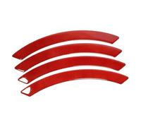 HhyY6LL 4 Pcs Fender Flare Protector for Nissan Navara NP300 2021-2023,Anti-Scratch Vehicle Wheel Well Trim Shield Guard Anti-Collision Decals,C-Red