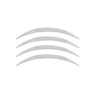 HhyY6LL 4 Pcs Fender Flare Protector for Toyota Corolla E12 2001-2014,Anti-Scratch Vehicle Wheel Well Trim Shield Guard Anti-Collision Decals,A-Chrome