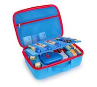 HHZ Carrying Case Compatible with Little Tikes Story Dream Machine Books Starter Set and Character, Kids Toys Protective Storage Waterproof Portable Case, Loose-leaf Extra Storage (Blue, Box Only)