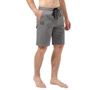 HHZ Men Casual Shorts Summer Beach Bermuda Shorts Athletic Workout Golf Twill Shorts Cargo Short for Men, Y1001grey, 34