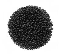 HHZalvyre 1000 Pcs Pony Beads Bulk - 6x9mm Multicoloured Craft Beads for Bracelet Making, Hair Braids, DIY Jewellery Making Kits for Kids & Adults (Black)